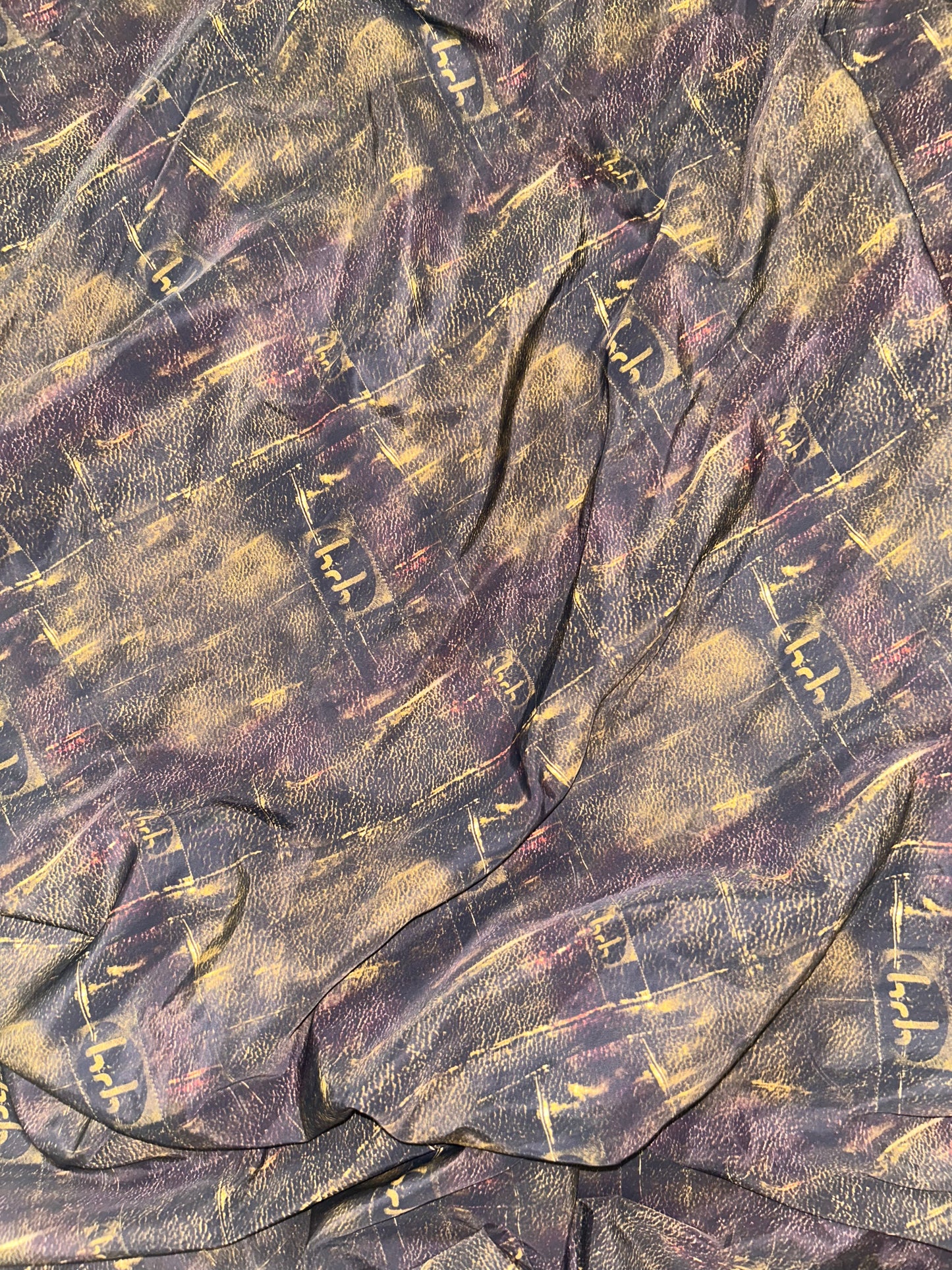 giant nylon scrunchie in leather