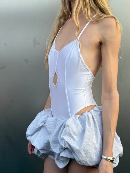Jersey scrunchie skirt