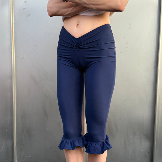Frilly capri