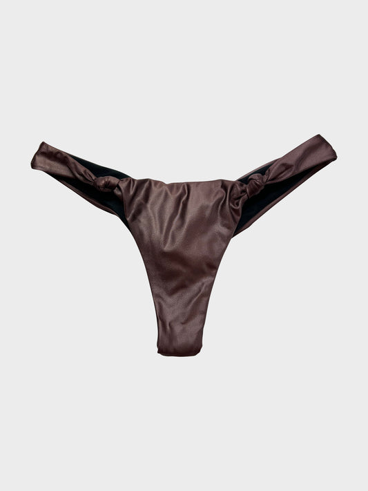 zahra knotted bottom in raisin