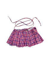 Load image into Gallery viewer, hrh mini wrap skirt in custom check
