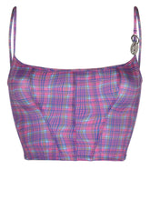 Load image into Gallery viewer, hrh fitted tankini in custom check
