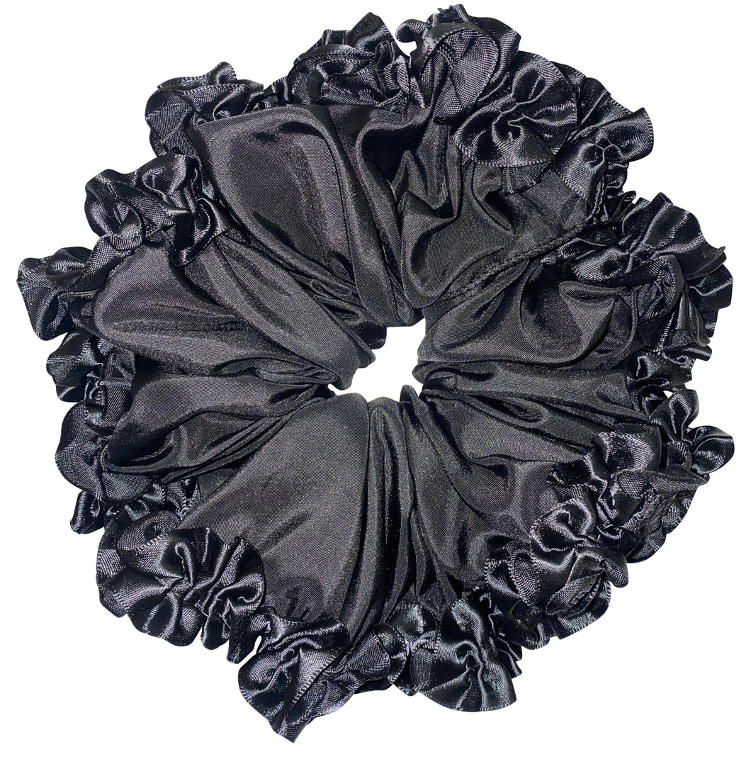 Limited edition frilly hair tie in black